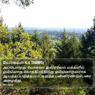 யோசுவா 4:4 TAMIRV Bible Verse Image