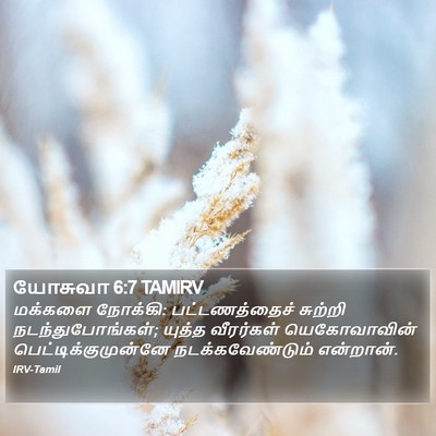 யோசுவா 6:7 TAMIRV Bible Verse Image
