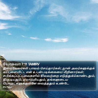யோசுவா 7:11 TAMIRV Bible Verse Image