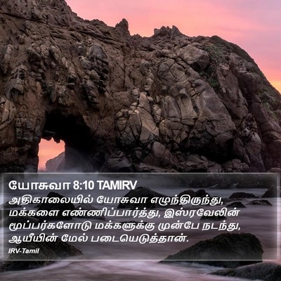 யோசுவா 8:10 TAMIRV Bible Verse Image