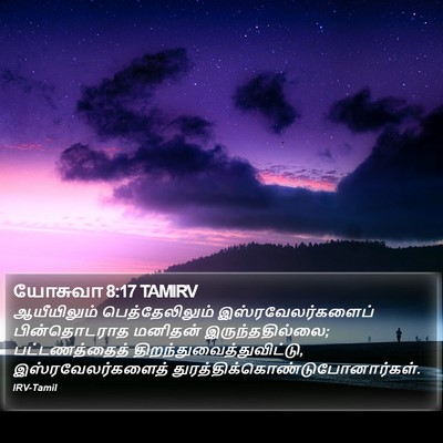 யோசுவா 8:17 TAMIRV Bible Verse Image