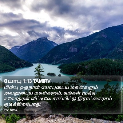 யோபு 1:13 TAMIRV Bible Verse Image
