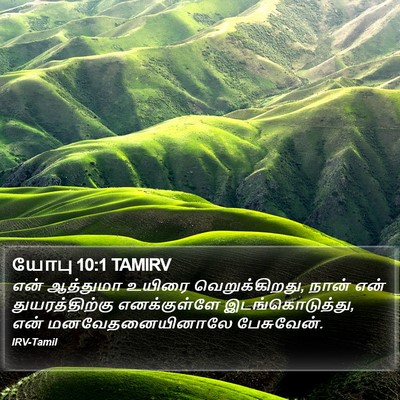 யோபு 10:1 TAMIRV Bible Verse Image