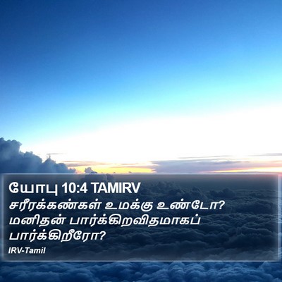 யோபு 10:4 TAMIRV Bible Verse Image