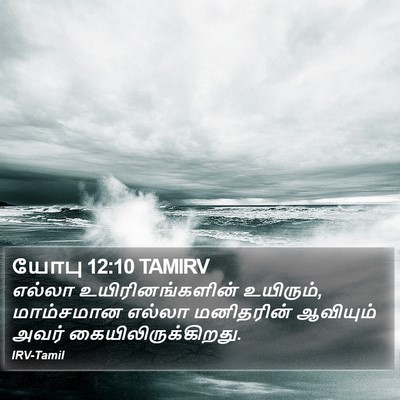 யோபு 12:10 TAMIRV Bible Verse Image