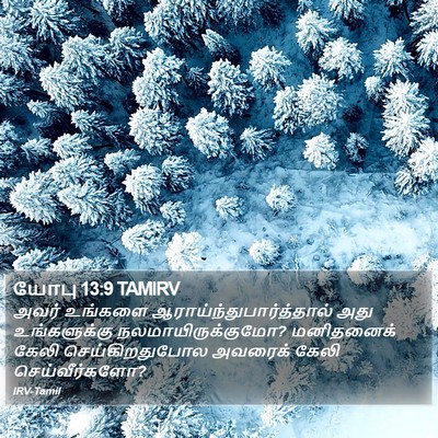 யோபு 13:9 TAMIRV Bible Verse Image