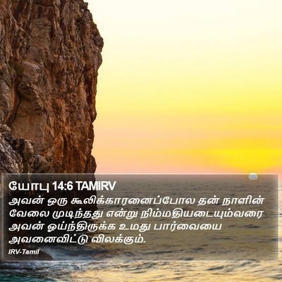 யோபு 14:6 TAMIRV Bible Verse Image