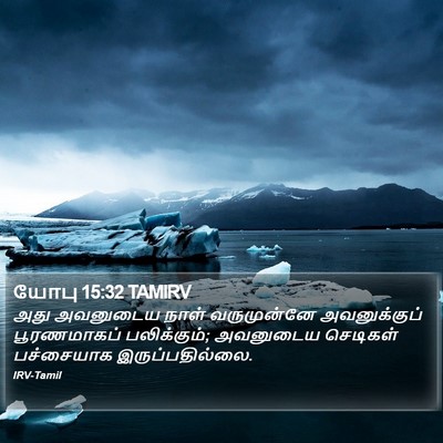 யோபு 15:32 TAMIRV Bible Verse Image