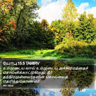 யோபு 15:5 TAMIRV Bible Verse Image
