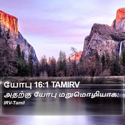 யோபு 16:1 TAMIRV Bible Verse Image