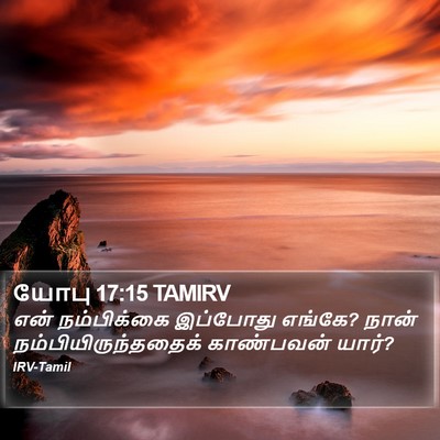 யோபு 17:15 TAMIRV Bible Verse Image