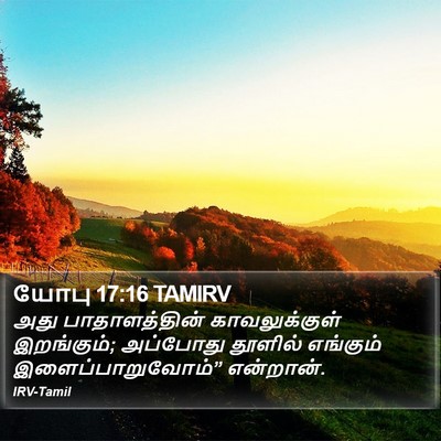 யோபு 17:16 TAMIRV Bible Verse Image