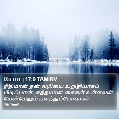 யோபு 17:9 TAMIRV Bible Verse Image