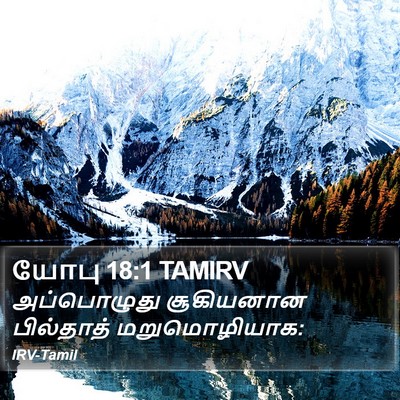 யோபு 18:1 TAMIRV Bible Verse Image
