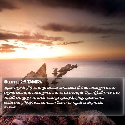 யோபு 2:5 TAMIRV Bible Verse Image