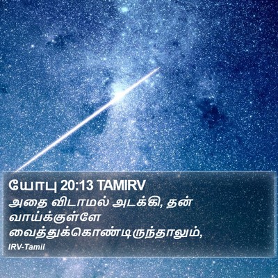 யோபு 20:13 TAMIRV Bible Verse Image
