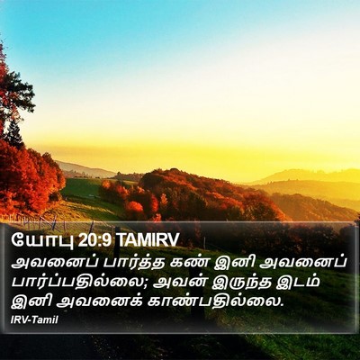 யோபு 20:9 TAMIRV Bible Verse Image