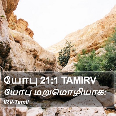 யோபு 21:1 TAMIRV Bible Verse Image