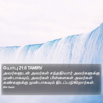 யோபு 21:8 TAMIRV Bible Verse Image