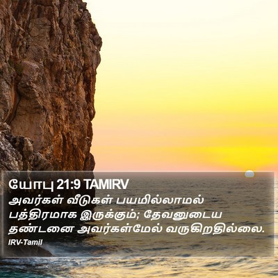 யோபு 21:9 TAMIRV Bible Verse Image