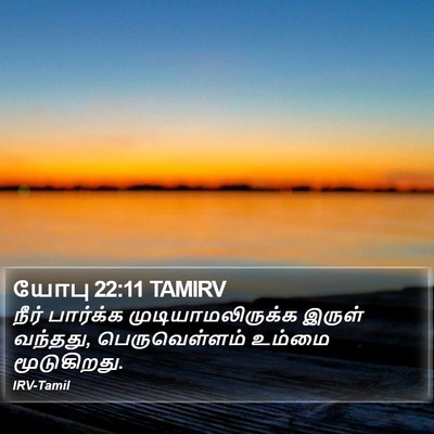 யோபு 22:11 TAMIRV Bible Verse Image