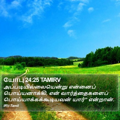 யோபு 24:25 TAMIRV Bible Verse Image