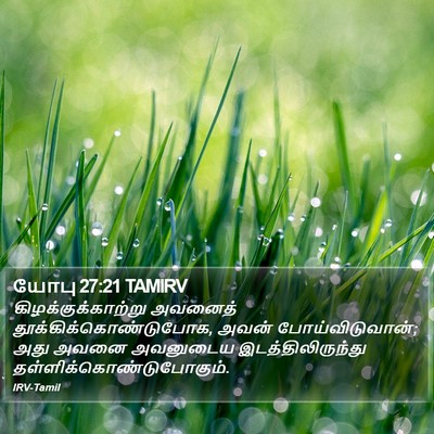 யோபு 27:21 TAMIRV Bible Verse Image