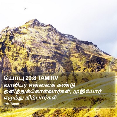 யோபு 29:8 TAMIRV Bible Verse Image