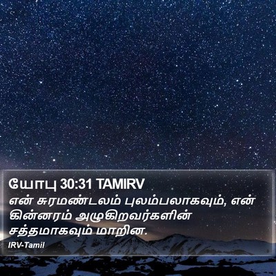 யோபு 30:31 TAMIRV Bible Verse Image