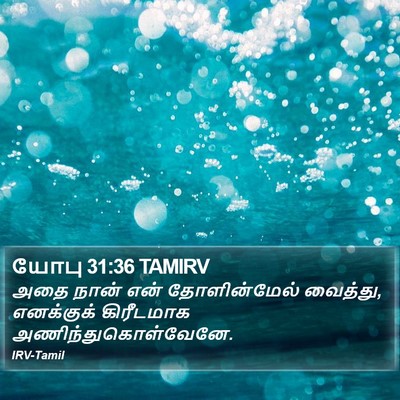 யோபு 31:36 TAMIRV Bible Verse Image