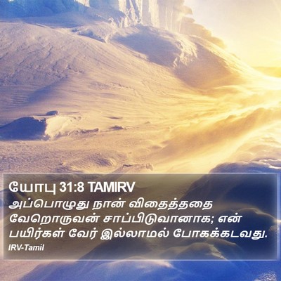 யோபு 31:8 TAMIRV Bible Verse Image