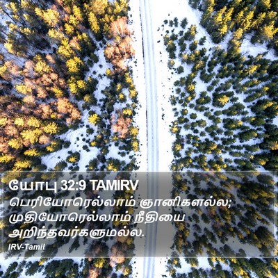 யோபு 32:9 TAMIRV Bible Verse Image