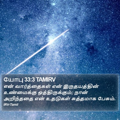 யோபு 33:3 TAMIRV Bible Verse Image