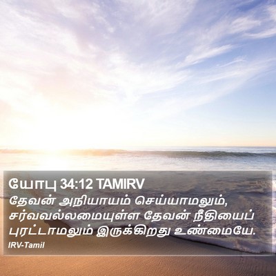 யோபு 34:12 TAMIRV Bible Verse Image