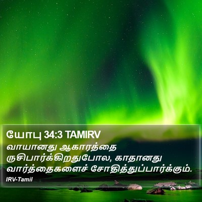 யோபு 34:3 TAMIRV Bible Verse Image