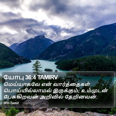 யோபு 36:4 TAMIRV Bible Verse Image