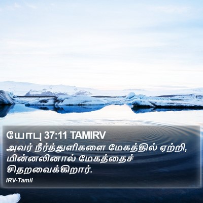 யோபு 37:11 TAMIRV Bible Verse Image