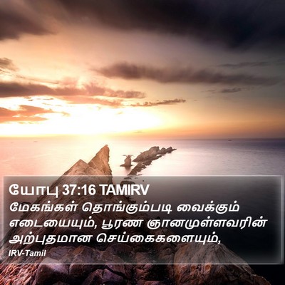 யோபு 37:16 TAMIRV Bible Verse Image