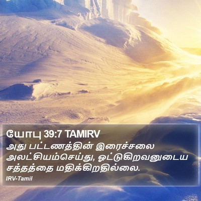 யோபு 39:7 TAMIRV Bible Verse Image