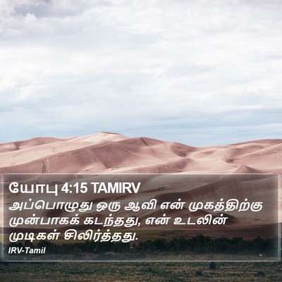 யோபு 4:15 TAMIRV Bible Verse Image