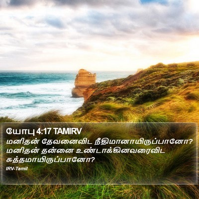 யோபு 4:17 TAMIRV Bible Verse Image