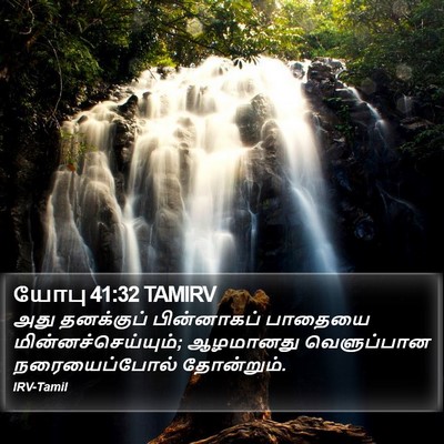 யோபு 41:32 TAMIRV Bible Verse Image