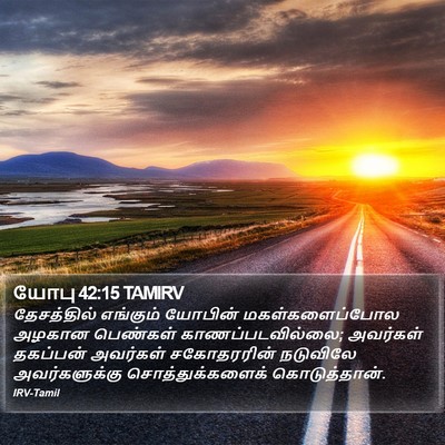 யோபு 42:15 TAMIRV Bible Verse Image