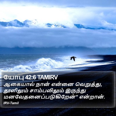யோபு 42:6 TAMIRV Bible Verse Image