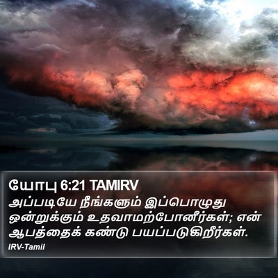 யோபு 6:21 TAMIRV Bible Verse Image