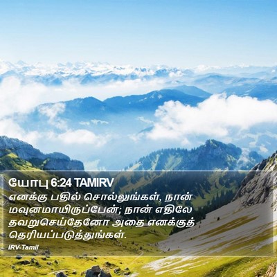 யோபு 6:24 TAMIRV Bible Verse Image