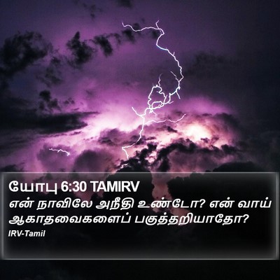 யோபு 6:30 TAMIRV Bible Verse Image