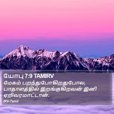யோபு 7:9 TAMIRV Bible Verse Image