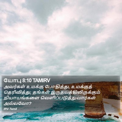 யோபு 8:10 TAMIRV Bible Verse Image