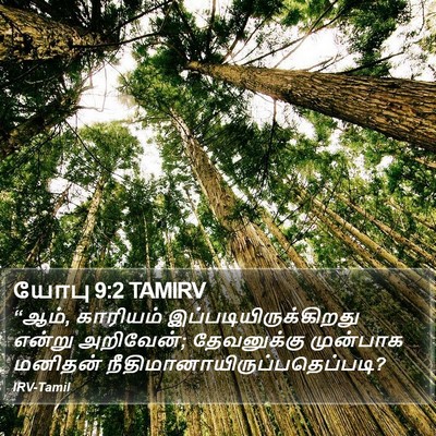 யோபு 9:2 TAMIRV Bible Verse Image